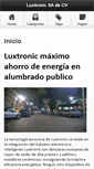 Mobile Screenshot of luxtronic.com.mx